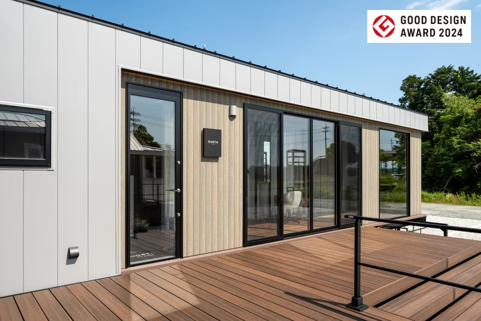 画像:トレーラーハウス展示場