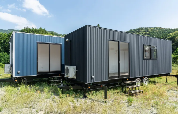 画像:レンタルトレーラーハウスの外観